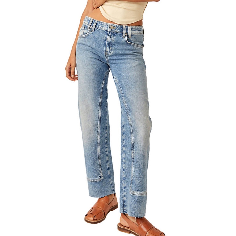Free People High Rise Risk Taker Jeans